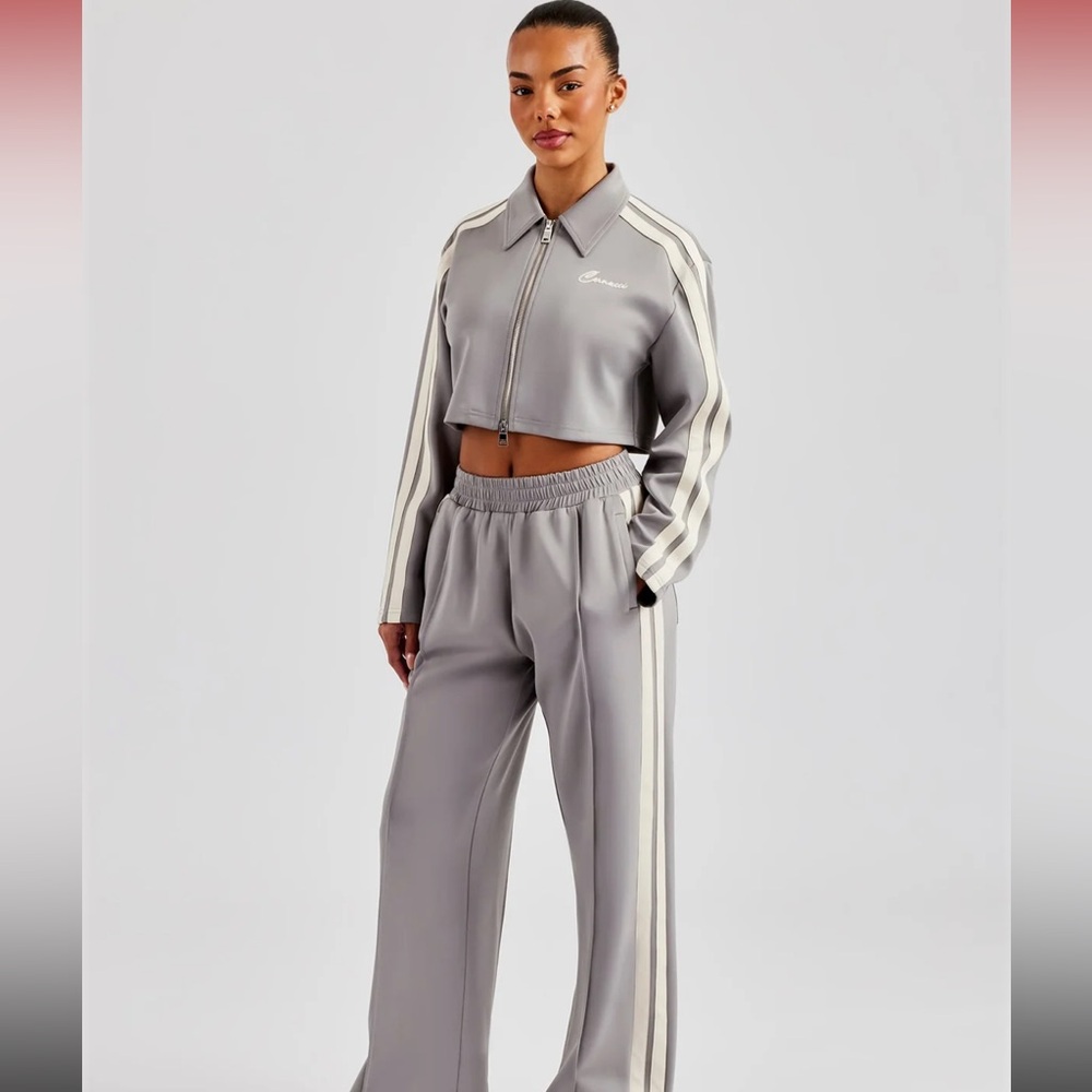 Cernucci Women's Gray Track Suit Set